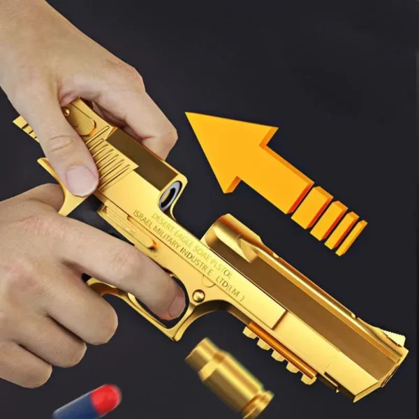 Desert Eagle Toy Gun Shell EjectionAirsoft Pistol Soft Foam Bullet Outdoor CS Weapon for Boys Girls Shooting Game Bitthday Gift - Image 3