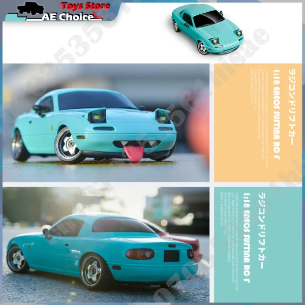 LDRC LD1804 RC Drift Car 1/18 Model 2.4G 2WD ESP Gyroscope LED Lights Full Scale Controlled Model Children Car Toys Gifts - Image 2