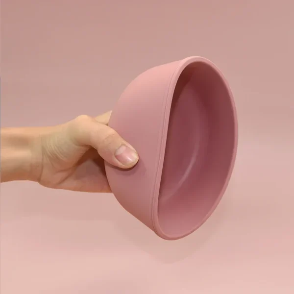 100% Food Grade Non-Toxic BPA Free Toddler First Stage Feeding Silicone Baby Bowl with Lids - Image 4