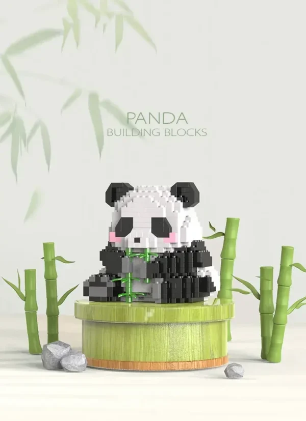 Mini Cute Creative Panda Micro Building Blocks 3D Diamond Model Animals Bricks DIY City Construction Toys for Children Kids Gift - Image 6