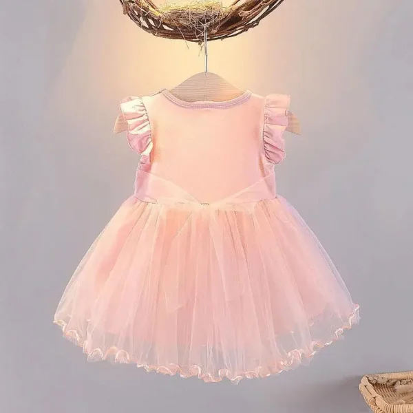 2024 New Girls Clothes Summer Flying Sleeve Kids Dress Party Baby Dresses for Children Clothing Frozen Elsa Princess Dresses - Image 3