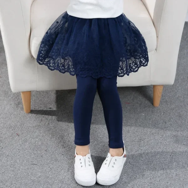 New Baby Girls Leggings Lace Princess Skirt-pants Spring Autumn Children Slim Skirt Trousers for 2-7 Years Kids Clothes - Image 4