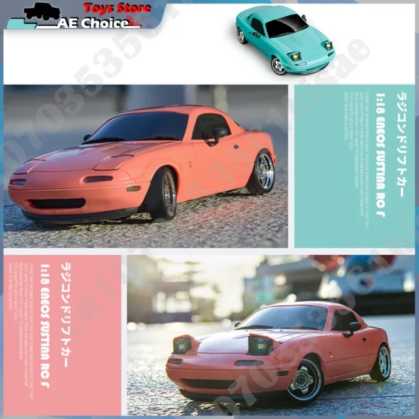 LDRC LD1804 RC Drift Car 1/18 Model 2.4G 2WD ESP Gyroscope LED Lights Full Scale Controlled Model Children Car Toys Gifts - Image 3