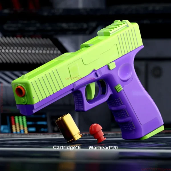 Desert Eagle Radis Gun Jouets de décompression, Pistolet 2011, Lancer continu, Coquille Africconflicver, Lanceur revolver, Pisto - Image 2