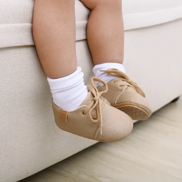 New Baby Shoes Retro Leather Boy Girl Shoes Multicolor Toddler Rubber Sole Anti-slip First Walkers Infant Newborn Moccasins - Image 4