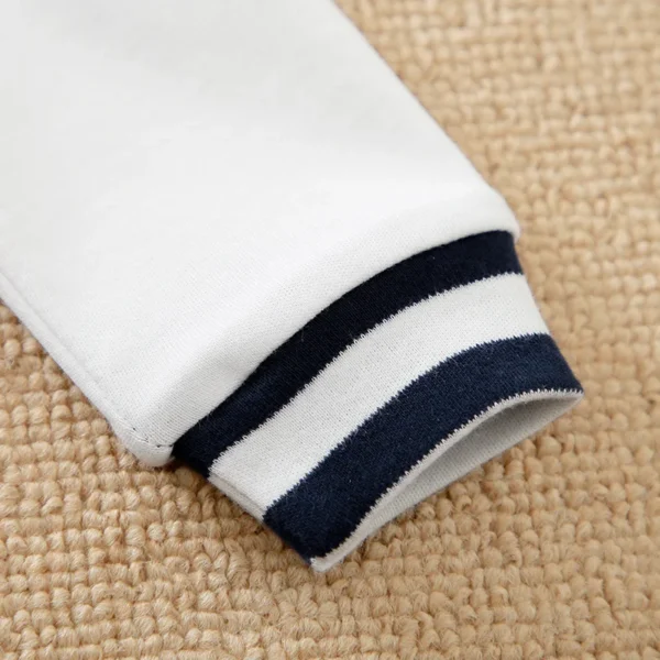Baby Long Sleeved Jumpsuit Spring And Autumn Boys And Girls Baseball Suit Letter Embroidered Cotton Soft 0-18m One Piece Set - Image 5