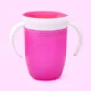 360 Degrees Can Be Rotated Baby Learning Drinking Cup with Double Handle Flip Lid Leakproof Silicone Infants Water Cups Bottle - Image 4