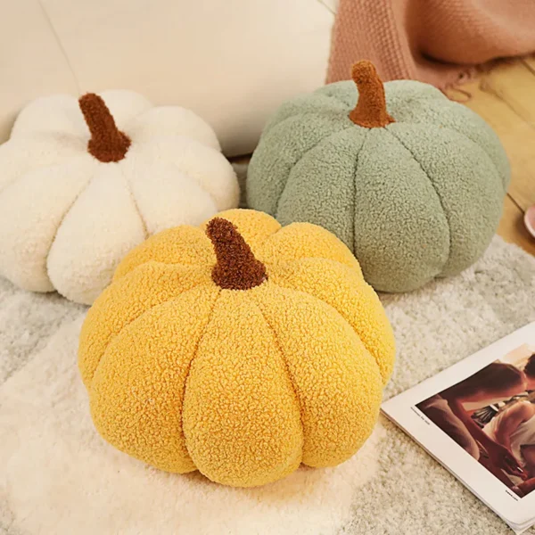 20cm Small Size Soft Pumpkin Plush Toys Lovely Stuffed Plant Bedroom Decoration Halloween Decor Dolls Soothing Pillow for Kids - Image 2