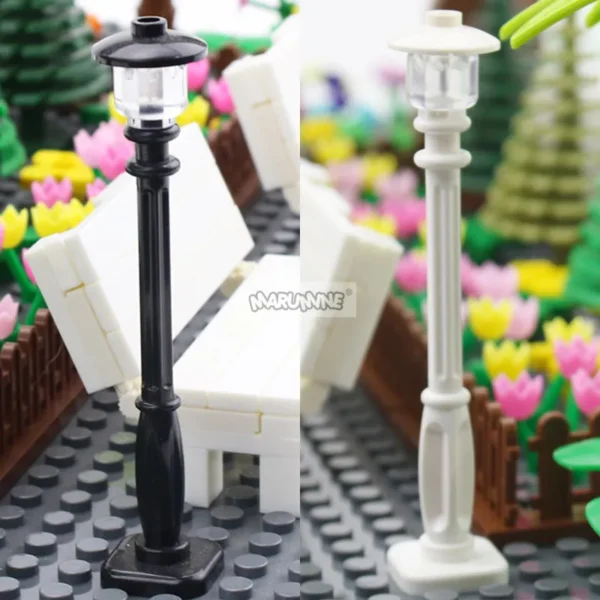 Marumine 30PCS MOC Bricks City Fence Accessories Railing Stairs House Pieces Garden Military Building Blocks Parts 30056 33303 - Image 6