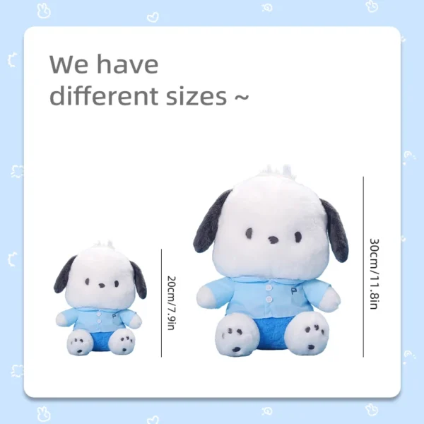 Sanrio Kawaii Pochacco Plush Toy Cartoon & Cute Sleeping Companion Comfortable And Soft Birthday Gift Girl - Image 3