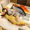 1pc 40/60cm 3D Simulation Gold Fish Plush Toys Stuffed Soft Animal Carp Plush Pillow Creative Sofa Pillow Cushion Gift Kids Toy - Image 6
