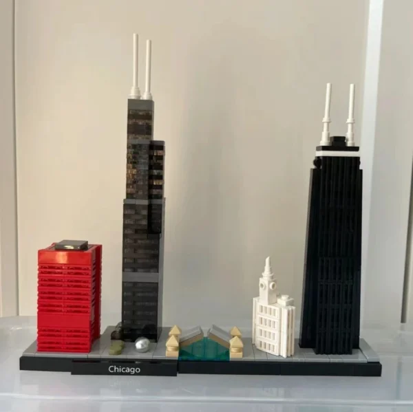 New York London Pairs Dubai Lanmark City Skyline Building Blocks 21052 21044 21028 21034 21032 21027 Construction Bricks Set - Image 5