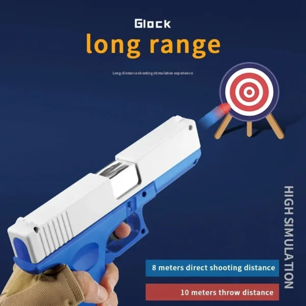Soft Bullet Toy Gun for 6+ Kids Outdoor Combat Weapon Eat Chicken Toys with Silencer Foam Ejection Toy Gun Toy For Boys Girls - Image 4