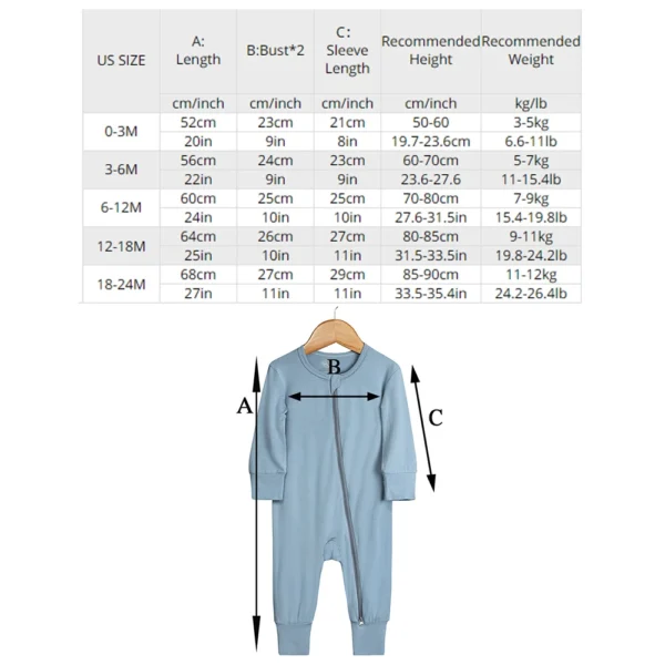 2024 Newborn Baby Bamboo Fiber Romper Solid Breathable Long Sleeve Clothes For 0-24M Boy Girl Jumpsuit Infant Loungewear Pyjamas - Image 6