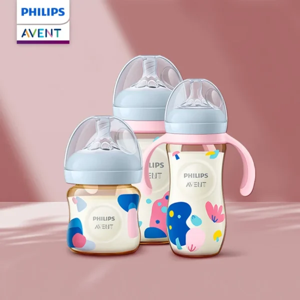 PHILIPS AVENT Newborn baby PPSU bottles reduce flatulence 0-6 months or more TPE material non-slip thread-off proof handle