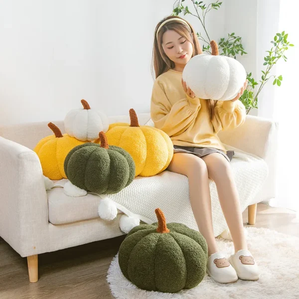 20cm Small Size Soft Pumpkin Plush Toys Lovely Stuffed Plant Bedroom Decoration Halloween Decor Dolls Soothing Pillow for Kids - Image 5