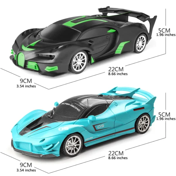 1/18 RC Car LED Light 2.4G Radio Remote Control Sports Cars For Children Racing High Speed Drive Vehicle Drift Boys Girls Toys - Image 5