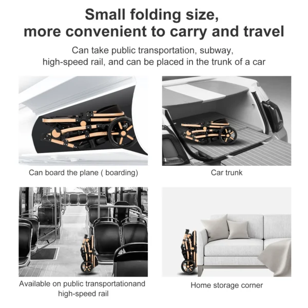 Lightweight Baby Stroller baby stroller 2 in 1 Stroller for baby car Comfort Baby Stroller 2 in 1 for newborn baby Free Shipping - Image 5