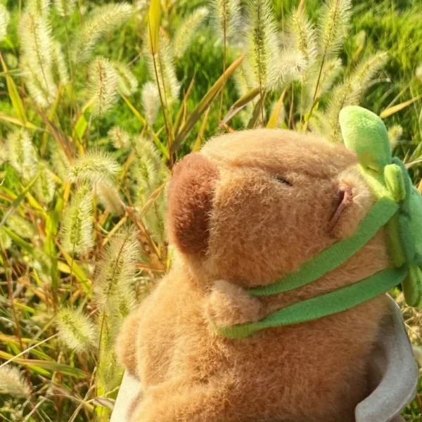 23cm Capybara Plush Simulation Capibara Anime Fluffty Toy Cute Doll Stuffed Animals Soft Doll Plush Christmas Thanksgiving Gift - Image 3