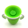 360 Degrees Can Be Rotated Baby Learning Drinking Cup with Double Handle Flip Lid Leakproof Silicone Infants Water Cups Bottle - Image 3