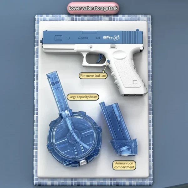Electric Water Gun Toys Bursts Children's High-pressure Strong Charging Energy Water Automatic Water Spray Children's Toy Guns - Image 5