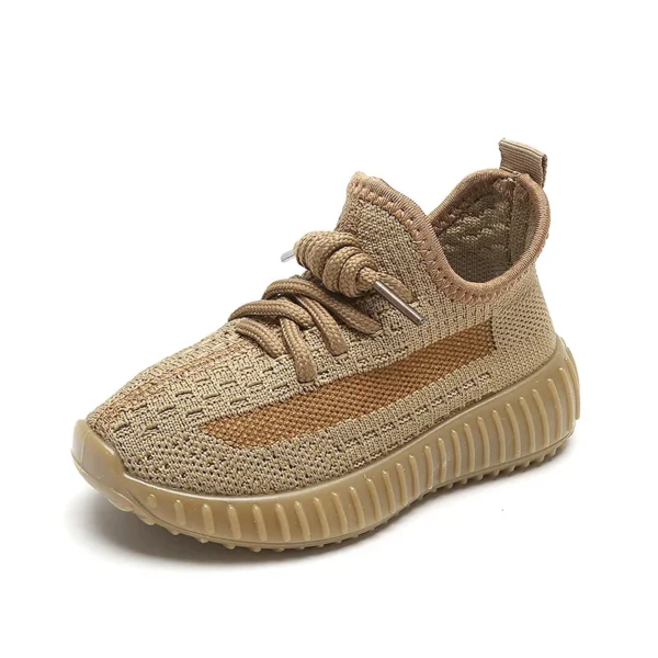 Children'S Iightweight Casual Coconut Shoes Woven With Rubber Soles For Babies, Boys And Girls. Non Slip Outdoor Sports Mesh Bre - Image 6
