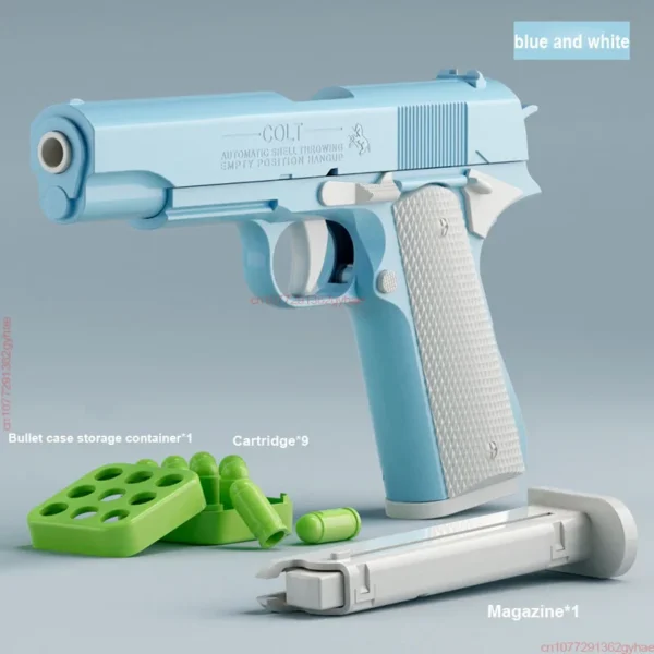 Desert Eagle Radis Gun Jouets de décompression, Pistolet 2011, Lancer continu, Coquille Africconflicver, Lanceur revolver, Pisto - Image 6