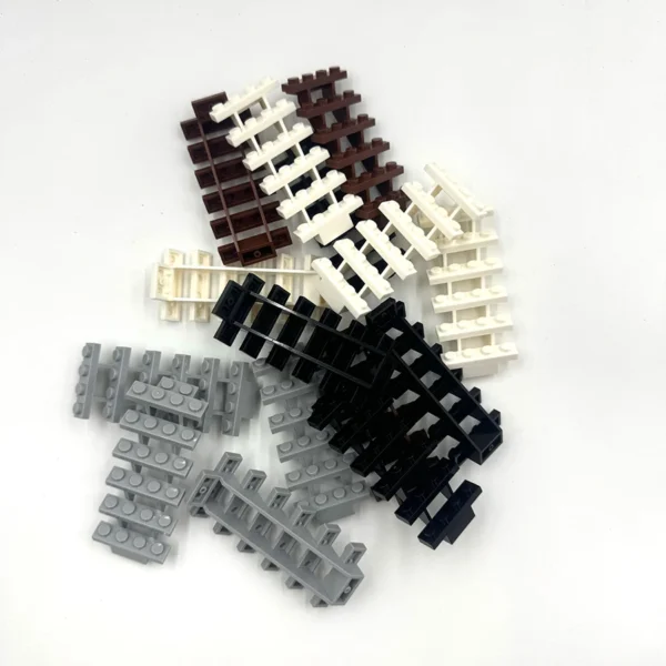 4pcs Staircase MOC Bricks 7x4x6 House Stairs Straight Open 30134 Steps Ladder Modular My City Building Block DIY Bricks Toy - Image 2