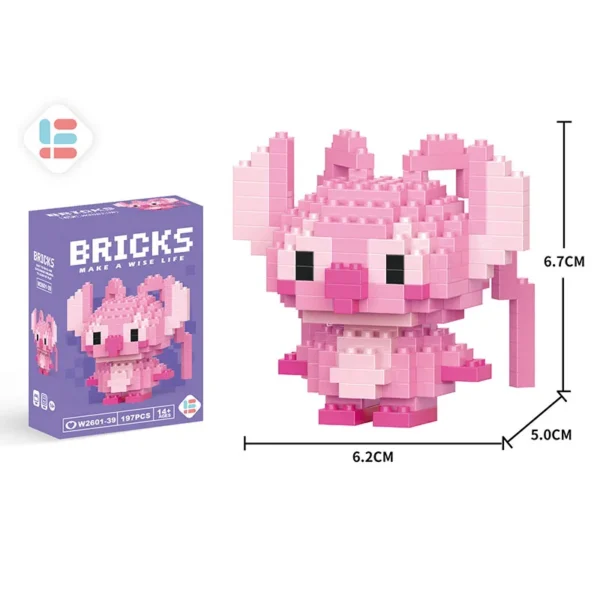 Disney Building Blocks Toys Anime Figure Image Donald Duck Pooh Bear Stitch Dolls Children Puzzle Assembly Toy Bricks Wholesales - Image 3