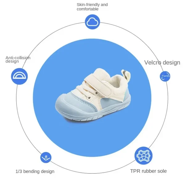 Baby Walking Shoes Boy Soft Soles Anti-skid Children's Casual Sneaker Shoes Mesh Breathable Baby Shoes Baby Baby Girl Shoes - Image 5