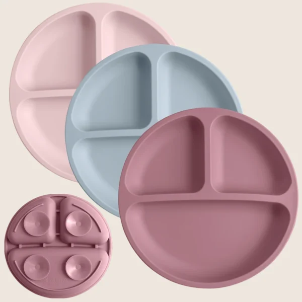 1PCS Baby Sucker Silicone Dining Plate BPA Free Children Dishes Suction Toddle Training Tableware Kids Feeding Bowls Baby Stuff - Image 5