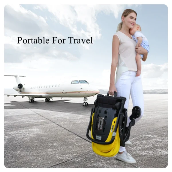Lightweight Baby Stroller Travel Portable Pram Infant Trolley 0~36 Month Baby Stroller Can Bring On Board Two Way Pushchair - Image 4