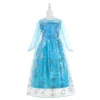 Disney Girls Elsa Princess Dress for Long Sleeve Kids Birthday Cosplay Frozen Costume Fancy 2024 Carnival Dress Up Party Costume - Image 4