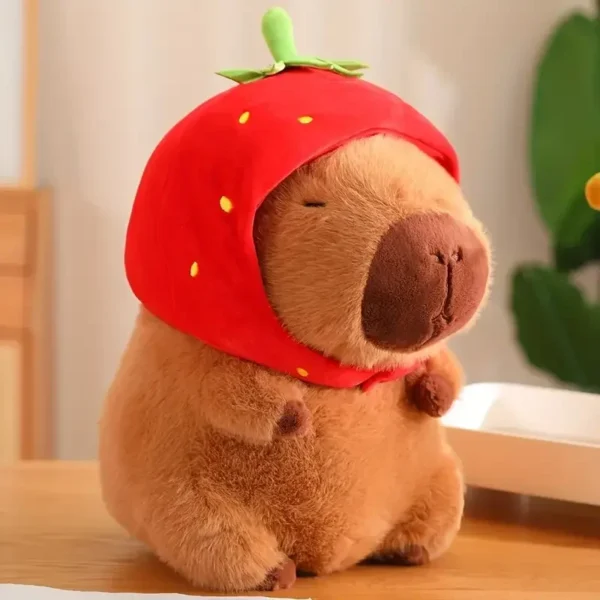 23cm Capybara Plush Simulation Capibara Anime Fluffty Toy Cute Doll Stuffed Animals Soft Doll Plush Christmas Thanksgiving Gift - Image 2