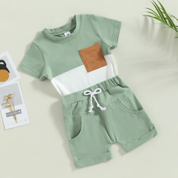 ma&baby 0-3Y Toddler Infant Baby Boy Girl Clothes Sets Casual Short Sleeve T-shirt Tops Shorts Summer Outfits Clothing - Image 4