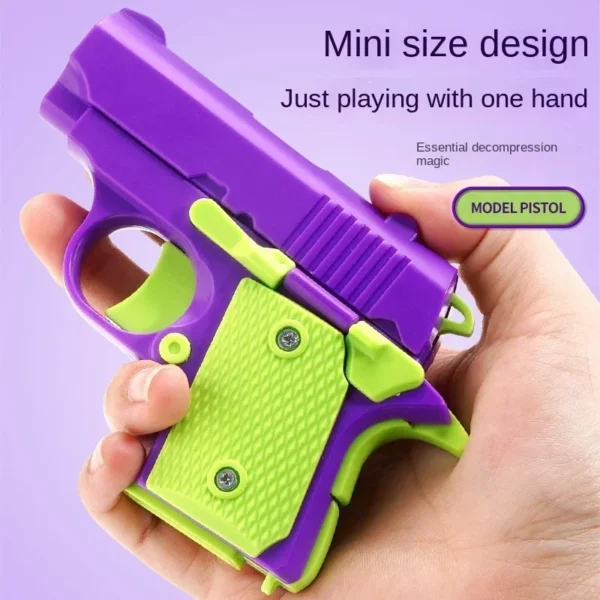 Children'S Toy Guns Model 3D Mini 1911 Gravity Printing Fidget Toy for Kids Adults Stress Relief Toy Children Decompression Gift - Image 4