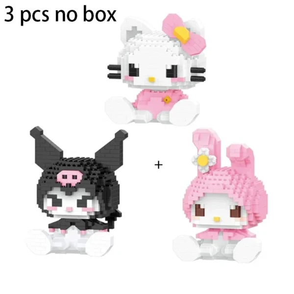 KEEPPLEY Sanrio Anime Hello Kitty My Melody Cinnamoroll Pompompurin Kuromi Building Blocks Girl Kid Holiday Christmas Gift - Image 6