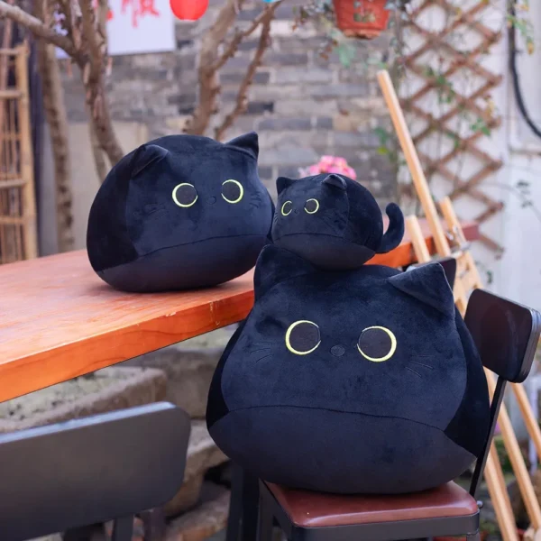 10/30CM Cat Doll Small Pendant Cuddly Pillow Cushion Ins Black Cat Plush Toy Doll for Girl Gift Plushie Stuffed Toys - Image 4