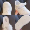 Tenis Sneakers Kids Spring/Autumn New Boys Girls Sports Shoes Casual Board Shoes Leather Soft Soled Children Small White Shoes - Image 6