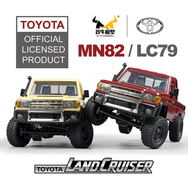 ZWN MN82 1:12 Retro Rc Car With LED Lights Full-scale Simulation LC79 Professional 4WD Remote Control Pickup RC Truck Model Toys - Image 6