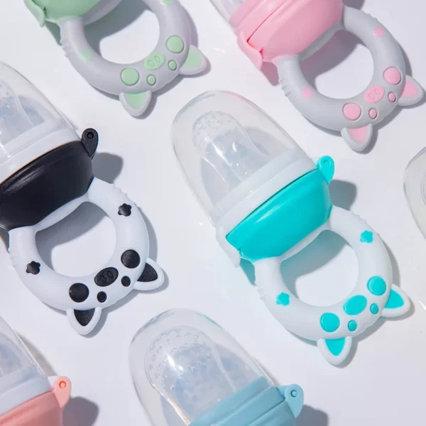 Baby Food Feeding Spoon Juice Extractor Fruit Feeder Pacifier Baby Feeding Bottle Silicone Gum Fruit Vegetable Bite Eat Feeder - Image 5