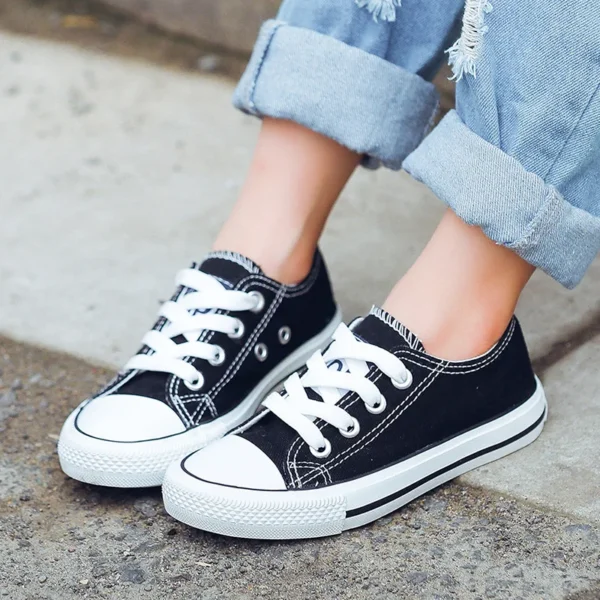 New Brand Kids Canvas Sneakers for Toddler Sport Casual Shoes Fashion Breathable Children Flats Canvas Shoes Boys Girls Loafers - Image 4