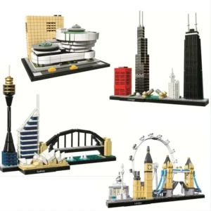 New York London Pairs Dubai Lanmark City Skyline Building Blocks 21052 21044 21028 21034 21032 21027 Construction Bricks Set
