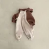 4486D Korean Newborn Baby Jumpsuit 2023 Spring and Autumn Pure Cotton Hooded Boy's One Piece Clothes Casual Climbing Clothes - Image 2
