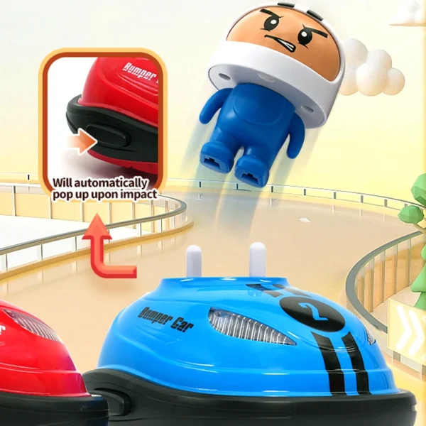 RC Toy 2.4G Super Battle Bumper Car Pop-up Doll Crash Bounce Ejection Light Children's Remote Control Toys Gift for Parenting - Image 2