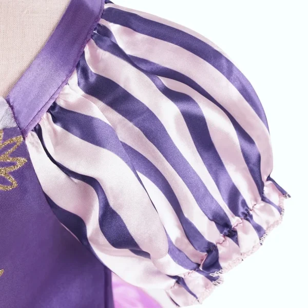 Girls Rapunzel Costume Kids Summer Tangled Fancy Cosplay Princess Dress Children Birthday Carnival Halloween Party Clothes 2-8T - Image 4