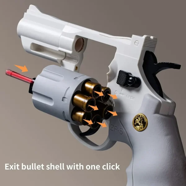 Continuous Firing Pistol ZP5 357 Revolver Launcher Soft Dart Bullet Toy Guns CS Outdoor Weapon Birthday Gift for Kids Adult - Image 3