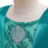 Girls Mermaid Costume For Girls Ariel Princess Mesh Long Gown Kids Oufit Girls Dress Halloween Birthday Gift Party Dress - Image 5