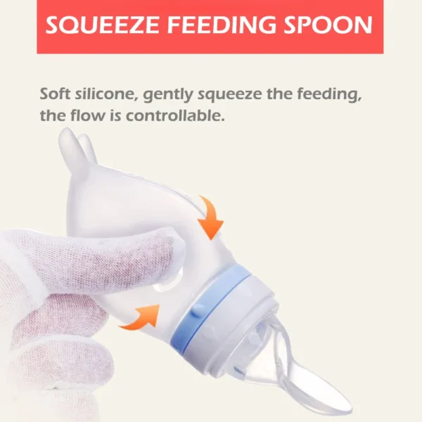 Baby Feeding Bottle Dolphin Silicone Rice Cereal Spoon Newborn Tableware Baby Goods Feeding Spoon - Image 2