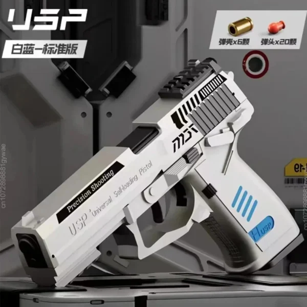 Pistol G17 Soft Bullet Toy Continuous Firing Blowback Guns Shell Ejected Manual Airsoft Weapon Kids Birthday Christmas Gift - Image 5